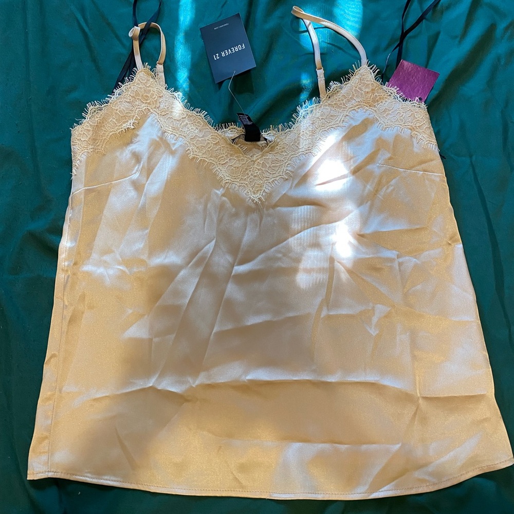 NEW Satin lace tank top